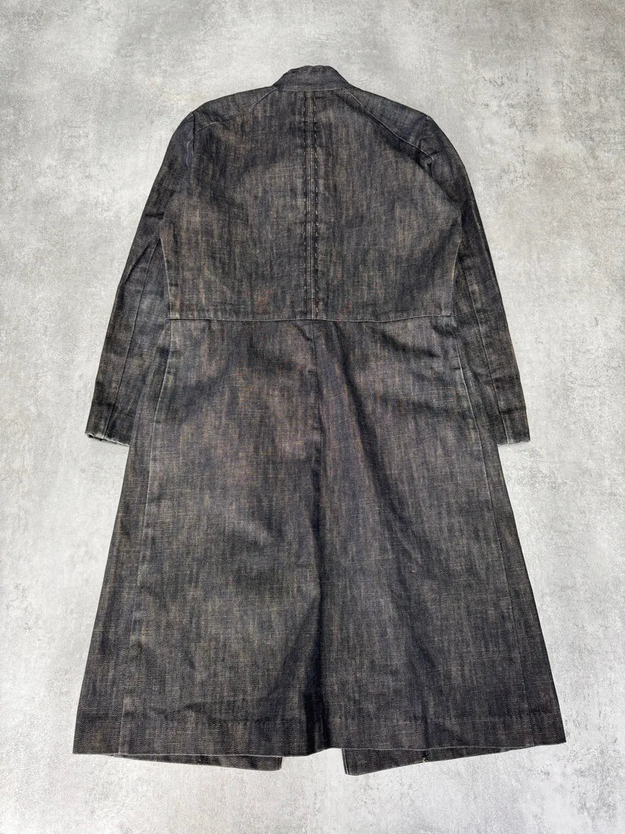 1990s Kenzo Traditional Master Denim Trench Coat RvjNvaP 4