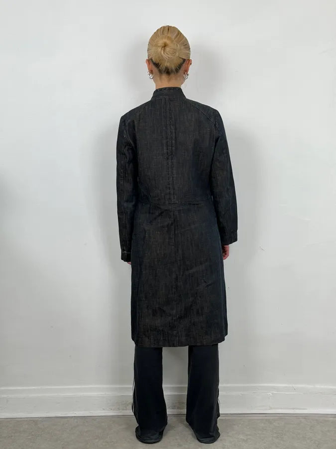 1990s Kenzo Traditional Master Denim Trench Coat RvjNvaP 2