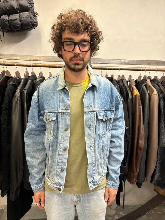 1990s Levi’s Blue Distressed Faded Denim Jacket (M/L) DghtNvI 1