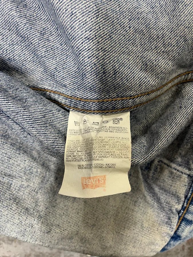 1990s Levi’s Blue Distressed Faded Denim Jacket (M/L) DghtNvI 10