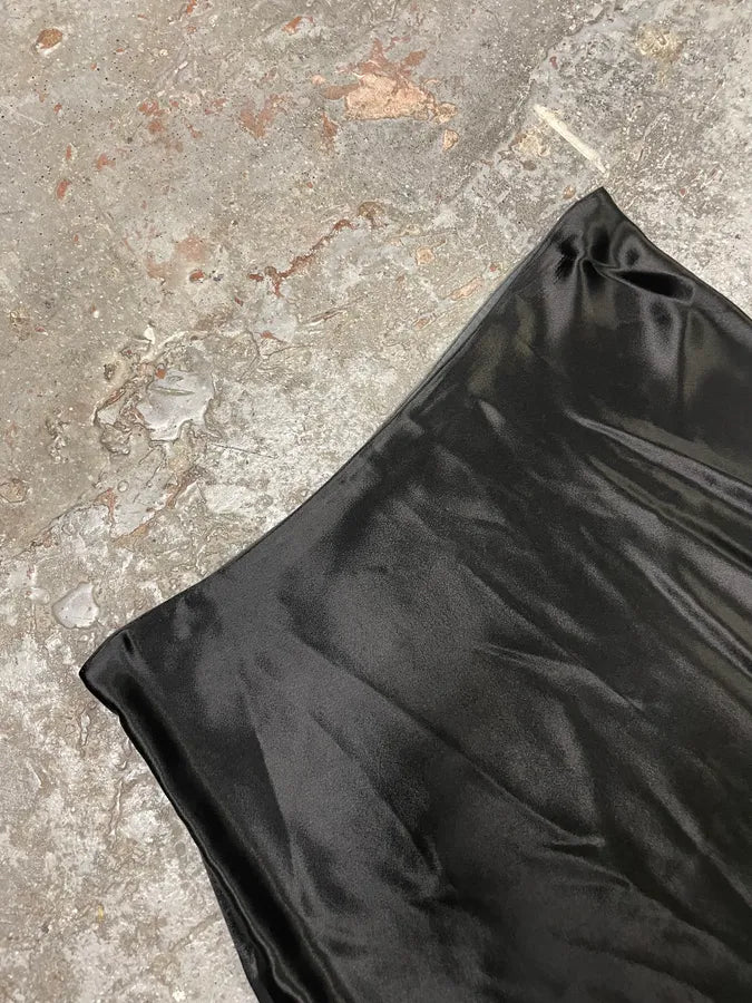 1990s Maison Martin Margiela Black Silk Skirt (M/L) NhnOBAq 3