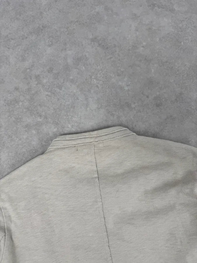 1990s Marithé + François Girbaud Beige Buttoned Light Jacket JwdJkTd 6