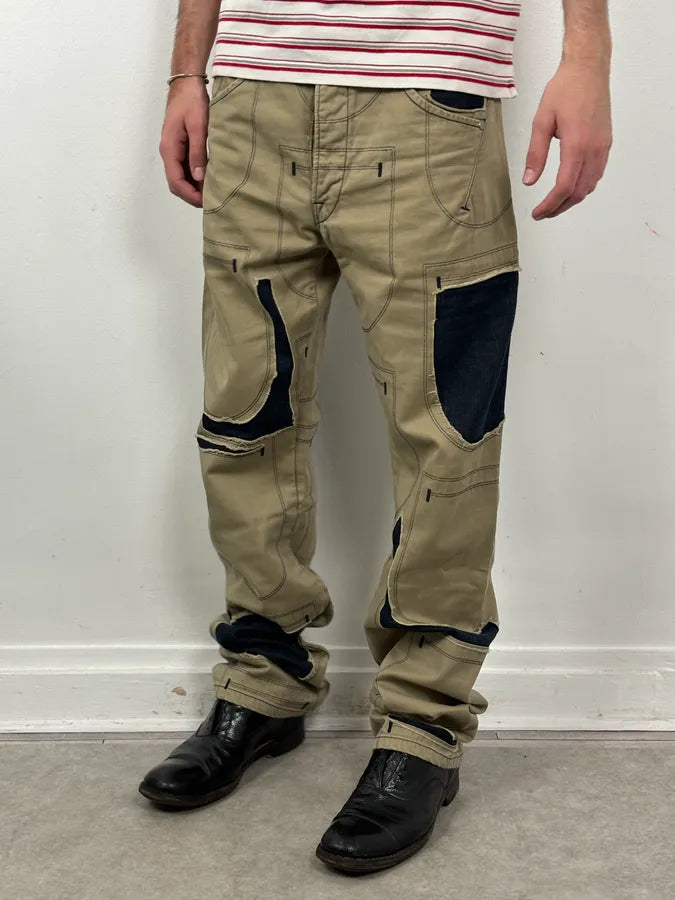 2000s Marithé + François Girbaud Beige Cargo Pants eOGDcUL 1