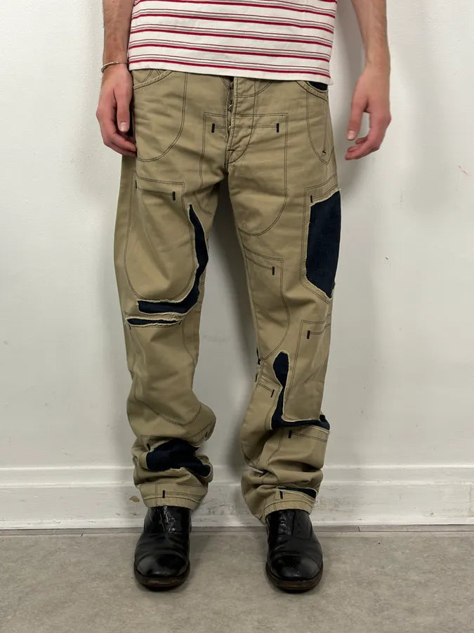 2000s Marithé + François Girbaud Beige Cargo Pants eOGDcUL 0