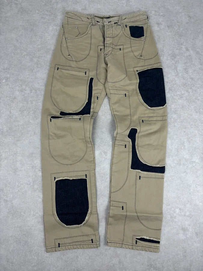 2000s Marithé + François Girbaud Beige Cargo Pants eOGDcUL 3