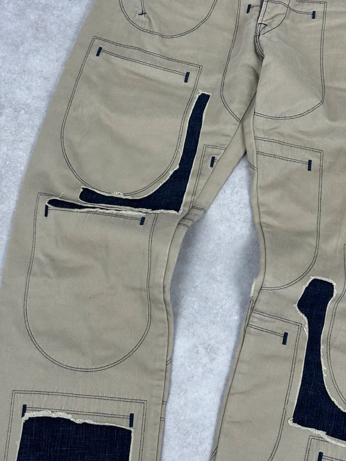 2000s Marithé + François Girbaud Beige Cargo Pants eOGDcUL 9
