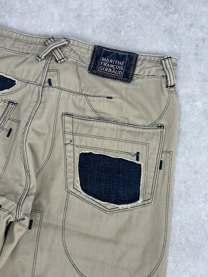 2000s Marithé + François Girbaud Beige Cargo Pants eOGDcUL 7