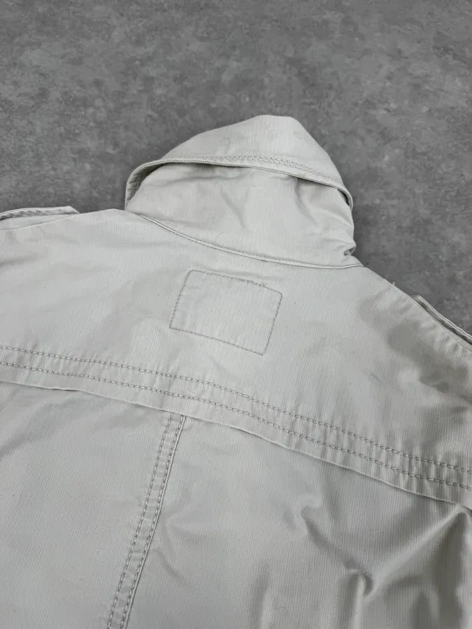 1990s Marithé + François Girbaud Beige Saharienne Jacket uTPaJQY 6