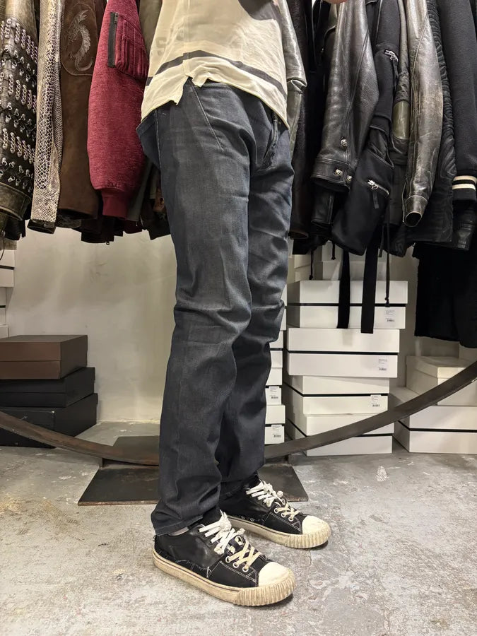 1990s Marithé + François Girbaud Black Denim Jeans pihikno 2