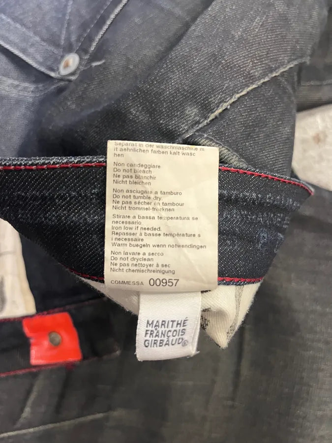 1990s Marithé + François Girbaud Black Denim Jeans pihikno 10