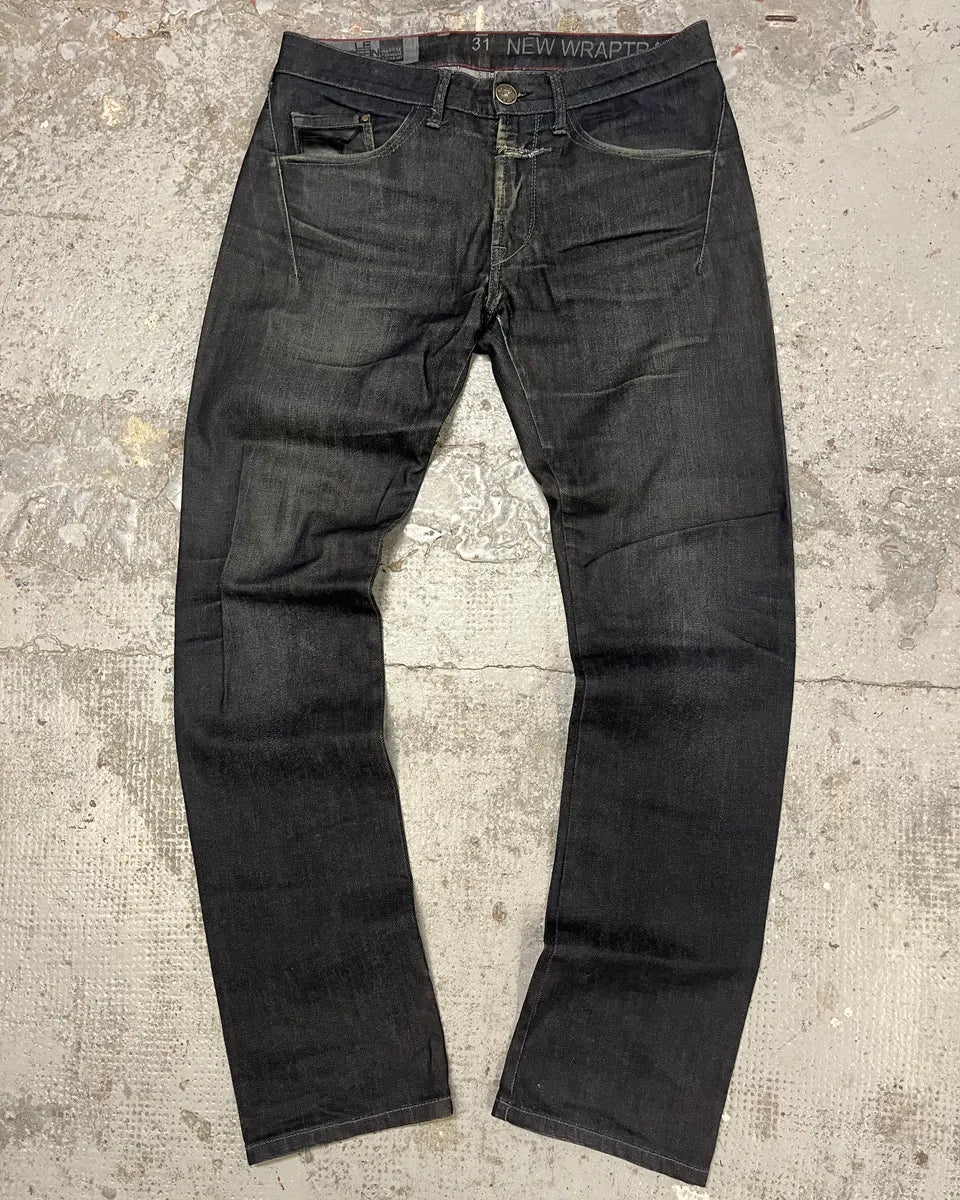 1990s Marithé + François Girbaud Black Denim Jeans pihikno 0