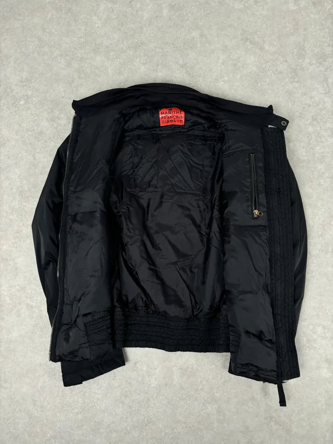 2000s Marithé + François Girbaud Black Nylon Studded Skull Puffer Jacket  efXaSkQ 6