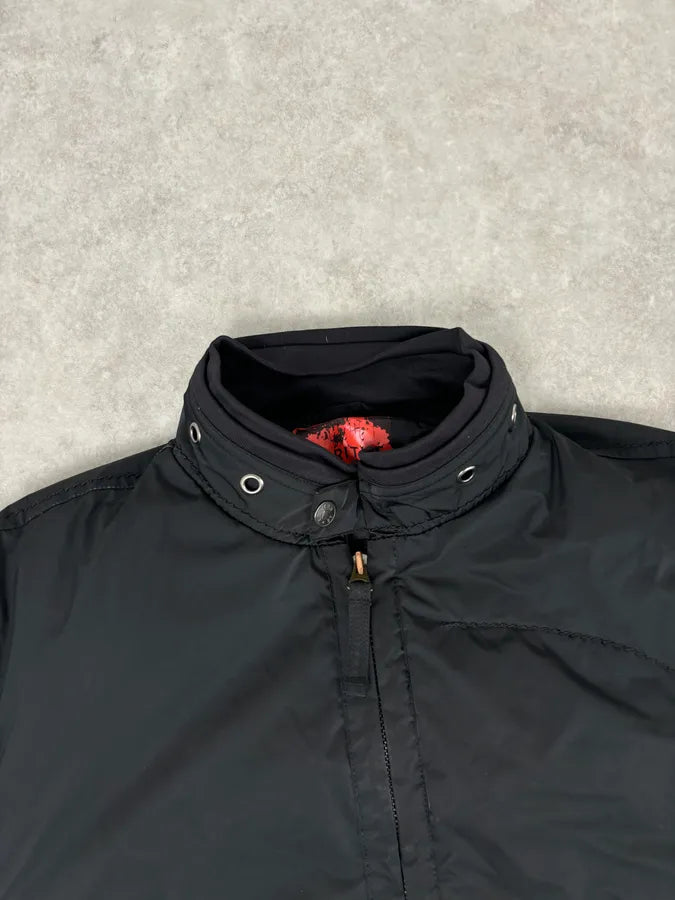2000s Marithé + François Girbaud Black Nylon Studded Skull Puffer Jacket  efXaSkQ 3