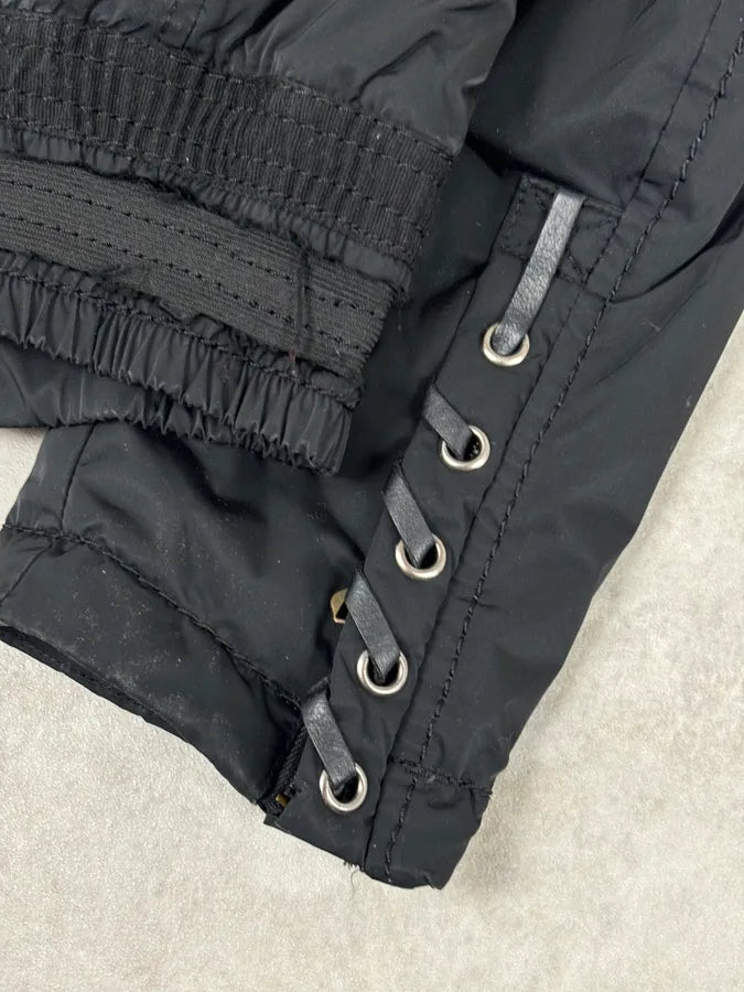 2000s Marithé + François Girbaud Black Nylon Studded Skull Puffer Jacket  efXaSkQ 8