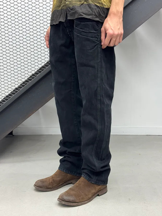 AW2006 Marithé + François Girbaud Black Straight Jeans iDeKnMp 1
