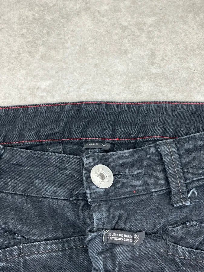 AW2006 Marithé + François Girbaud Black Straight Jeans iDeKnMp 10