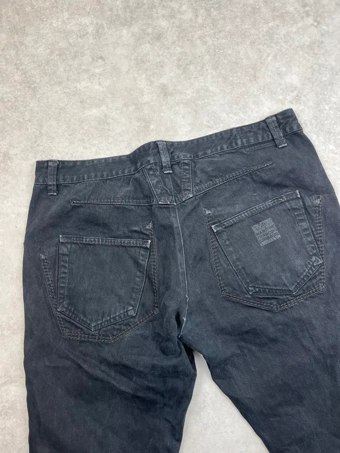 AW2006 Marithé + François Girbaud Black Straight Jeans iDeKnMp 7