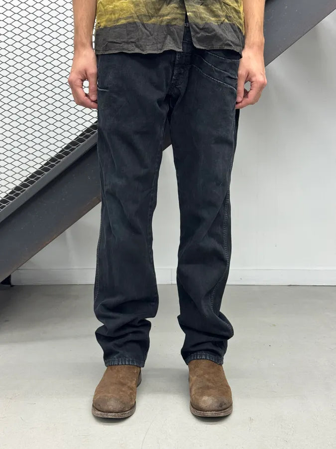AW2006 Marithé + François Girbaud Black Straight Jeans iDeKnMp 0