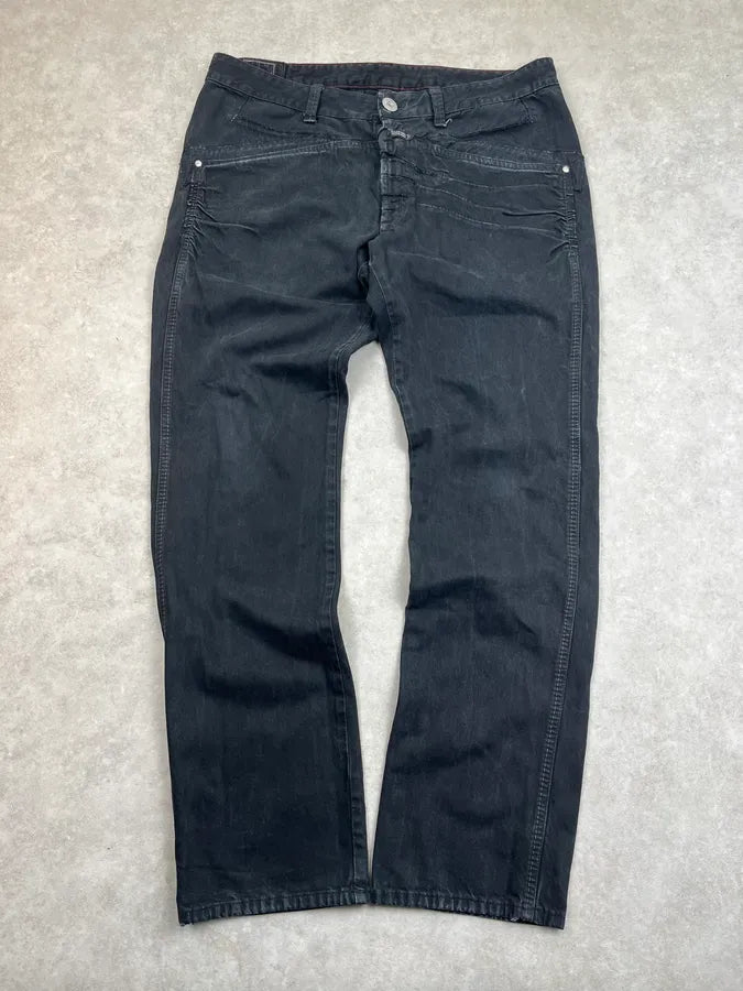AW2006 Marithé + François Girbaud Black Straight Jeans iDeKnMp 2