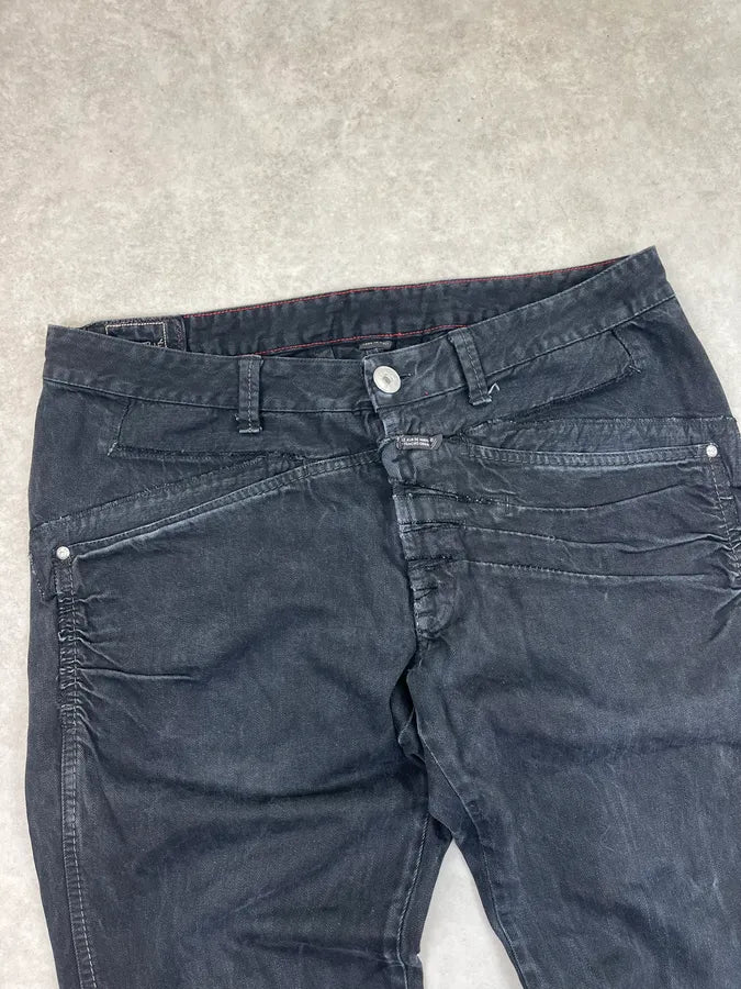 AW2006 Marithé + François Girbaud Black Straight Jeans iDeKnMp 5