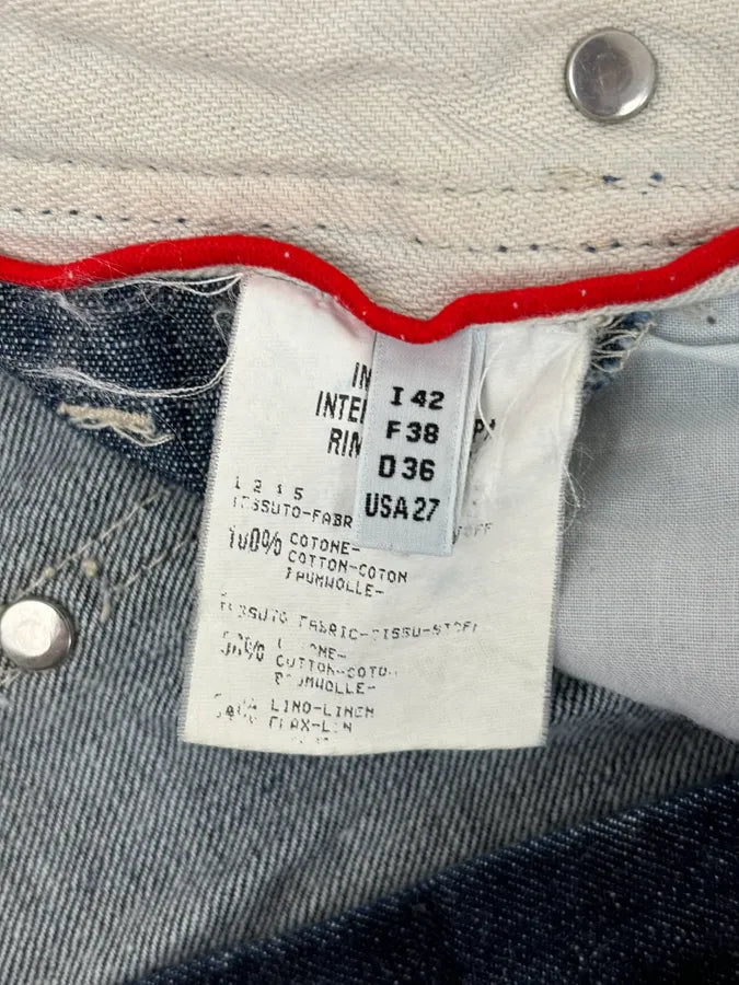 2000s Marithé + François Girbaud Multi-Patchwork Design Blue Denim Jeans  rURNFOS 12