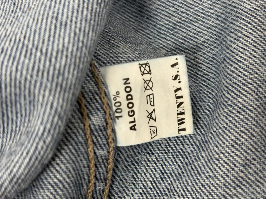 1990s Marithé + François Girbaud Blue Structured Denim Jacket zgkdBSQ 10