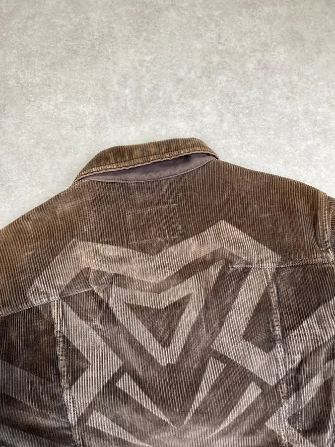 1990s Marithé + François Girbaud Closed Brown Corduroy Cargo Jacket RdhhvLr 6