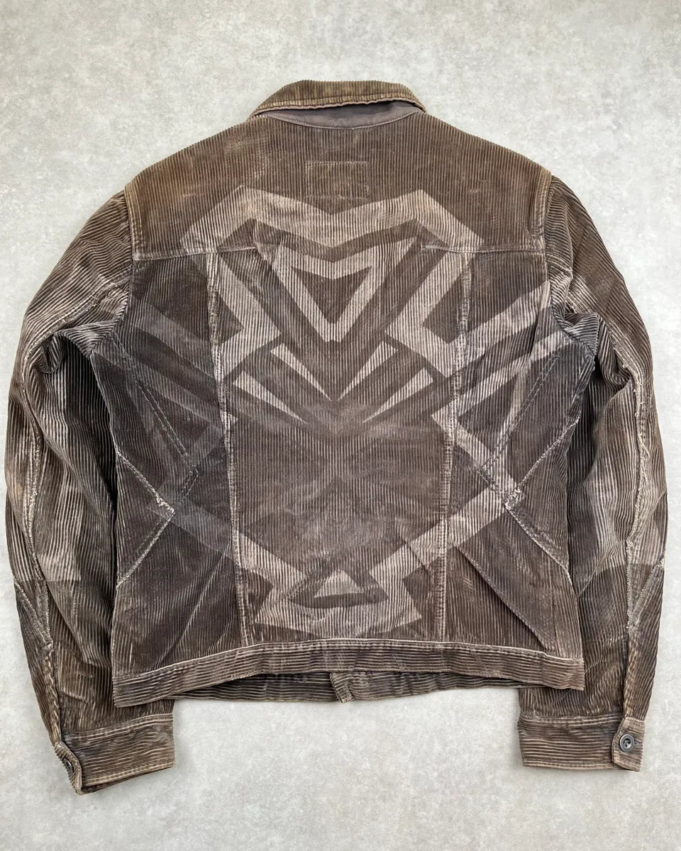 1990s Marithé + François Girbaud Closed Brown Corduroy Cargo Jacket RdhhvLr 4