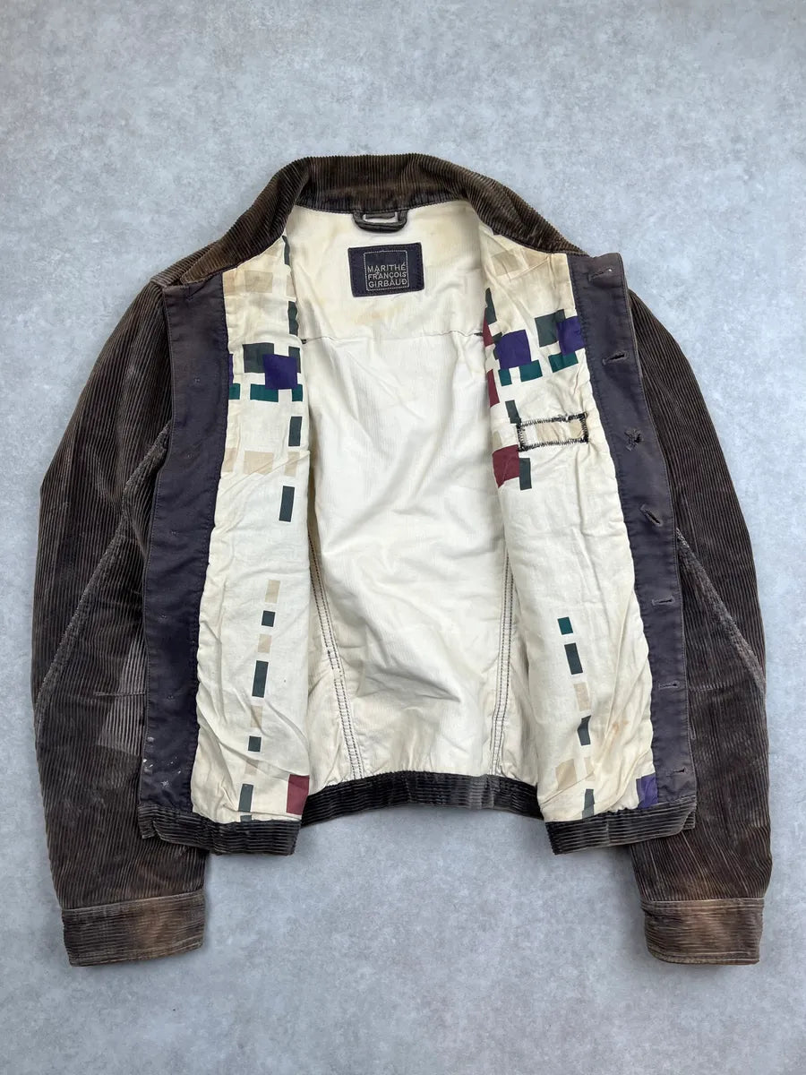 1990s Marithé + François Girbaud Closed Brown Corduroy Cargo Jacket RdhhvLr 3