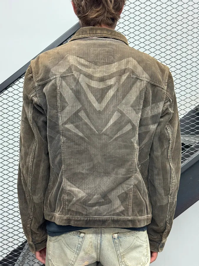 1990s Marithé + François Girbaud Closed Brown Corduroy Cargo Jacket RdhhvLr 2