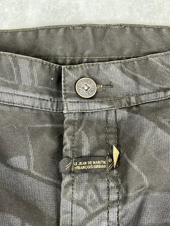 2000s Marithé + François Girbaud Brown Nylon Tattoo Large Pants fvQeQgQ 8