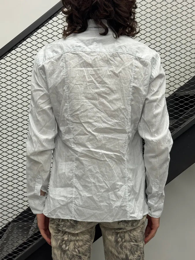 2000s Marithé + François Girbaud White USA Flag Graphic Shirt nEdjruM 3
