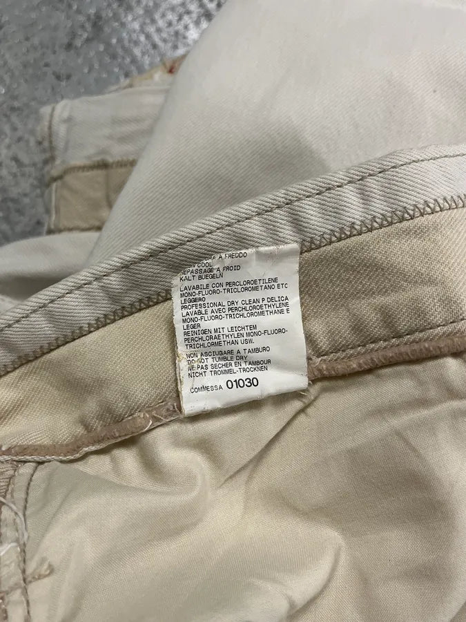 1990s Marithé + François Girbaud Distressed White Jeans ejsTmSP 17