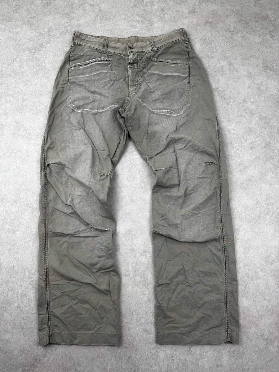 2000s Marithé + François Girbaud Faded Grey Denim Jeans XypAXuL 3
