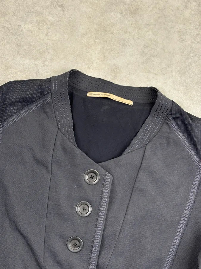 1990s Marithé + François Girbaud Grey Buttoned Blazer Jacket nVuFNUj 3