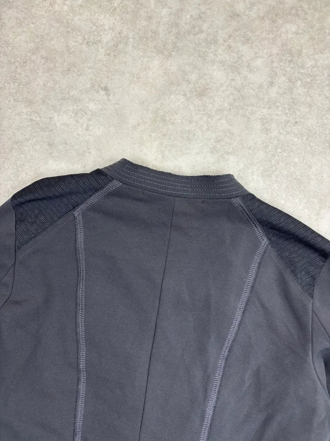 1990s Marithé + François Girbaud Grey Buttoned Blazer Jacket nVuFNUj 5