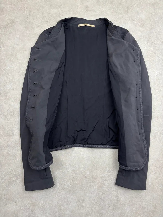 1990s Marithé + François Girbaud Grey Buttoned Blazer Jacket nVuFNUj 6