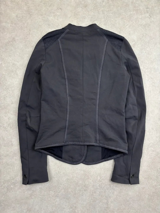 1990s Marithé + François Girbaud Grey Buttoned Blazer Jacket nVuFNUj 4