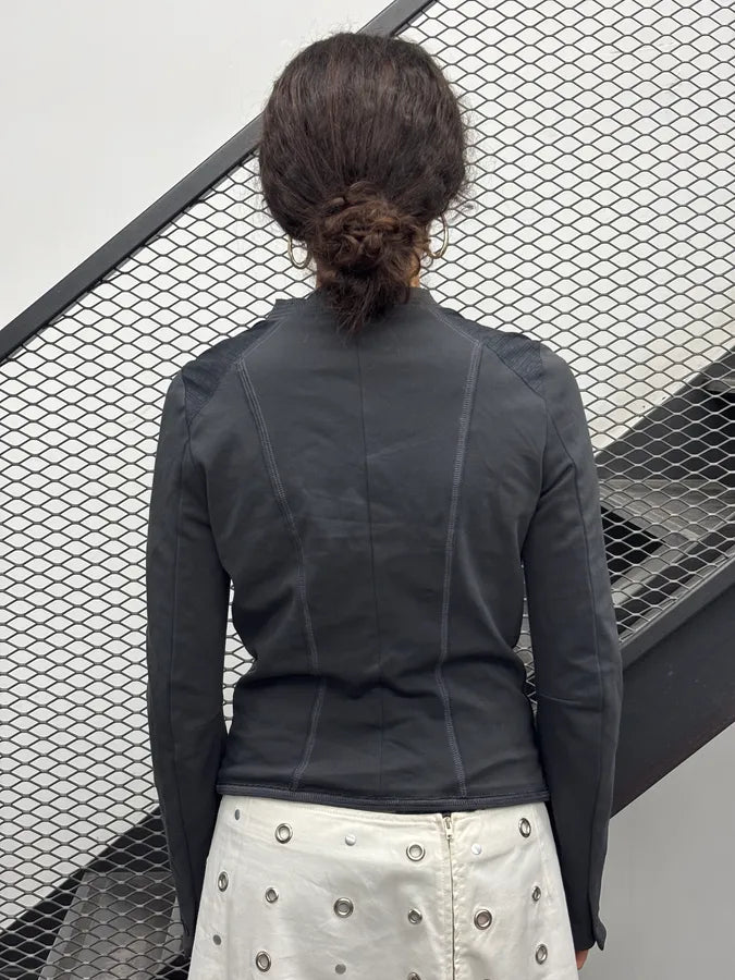 1990s Marithé + François Girbaud Grey Buttoned Blazer Jacket nVuFNUj 2