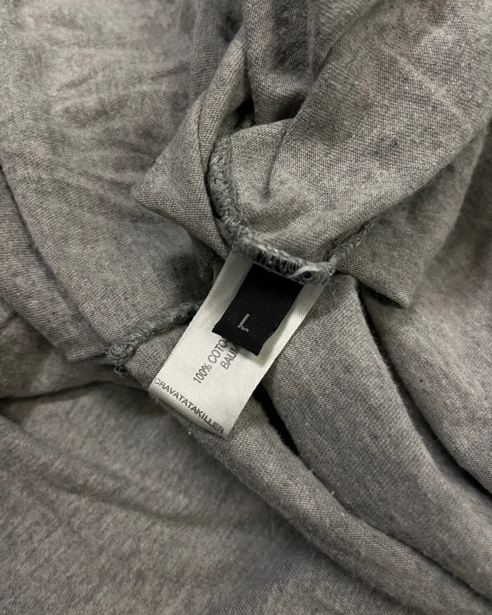 1990s Marithé + François Girbaud Grey Graphic Longsleeve T-Shirt UCbFbJr 8