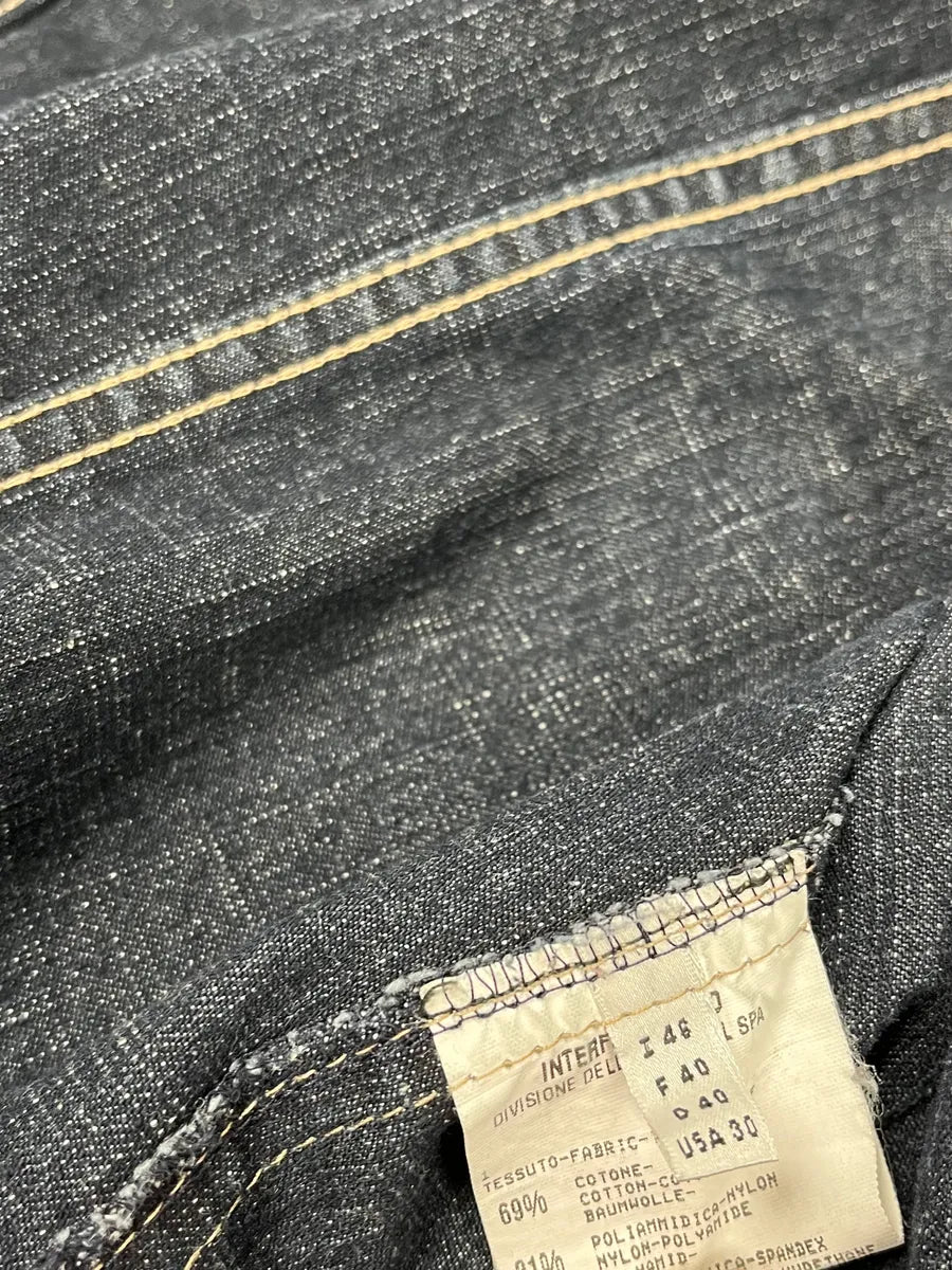 1990s Marithé + François Girbaud Khaki Cropped Cargo Denim Jacket fKwGAXw 9
