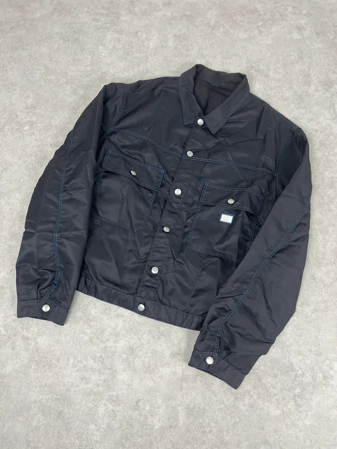 SS1998 Marithé + François Girbaud Navy Nylon Cargo Pocket Jacket upeNCRT 3