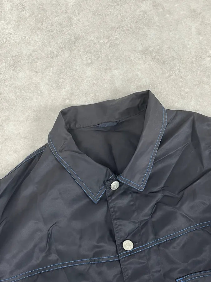 SS1998 Marithé + François Girbaud Navy Nylon Cargo Pocket Jacket upeNCRT 4