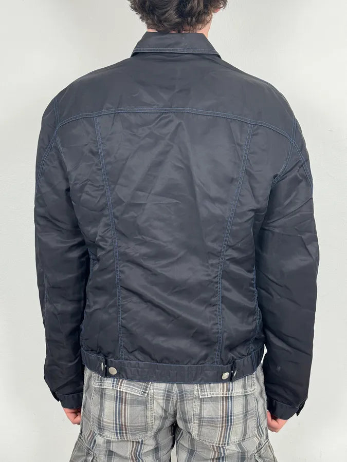 SS1998 Marithé + François Girbaud Navy Nylon Cargo Pocket Jacket upeNCRT 2