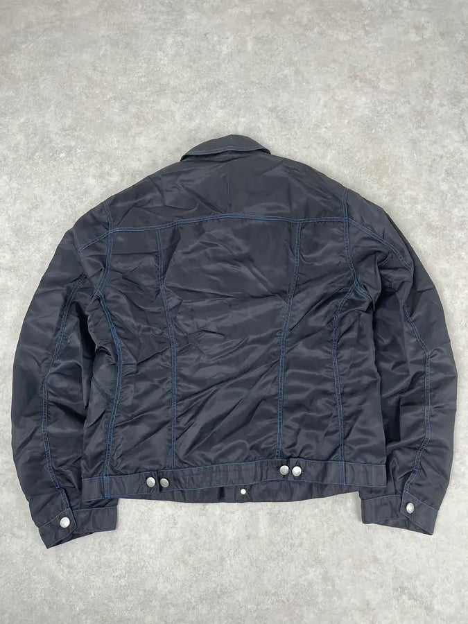 SS1998 Marithé + François Girbaud Navy Nylon Cargo Pocket Jacket upeNCRT 5