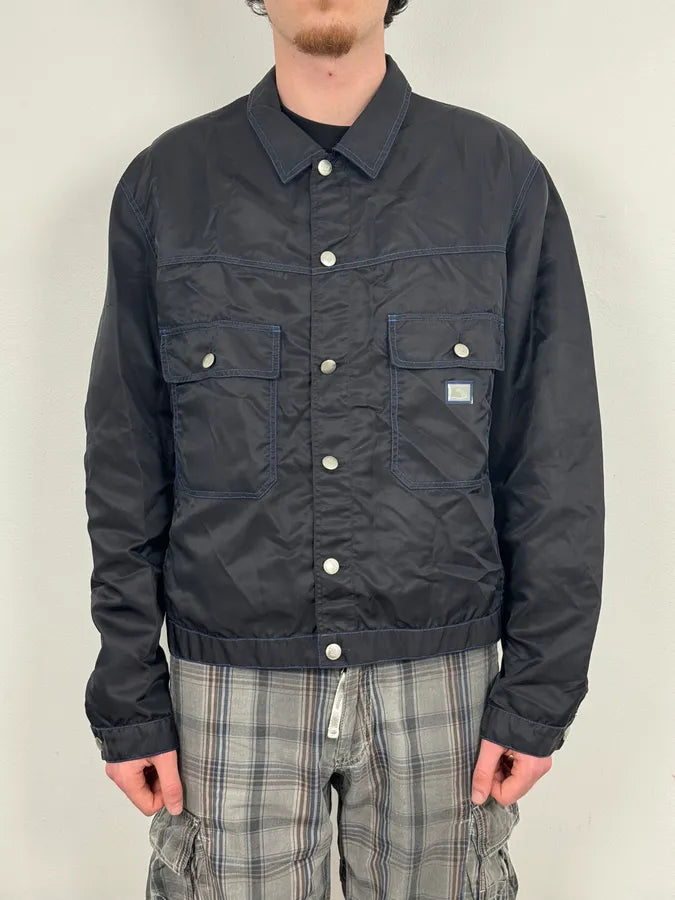 SS1998 Marithé + François Girbaud Navy Nylon Cargo Pocket Jacket upeNCRT 1