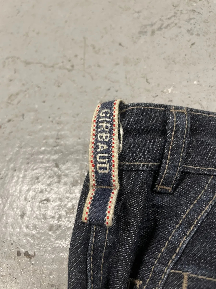 1990s Marithé + François Girbaud Navy Brut Large Denim Structured Jeans (L) gbPJCVZ 6