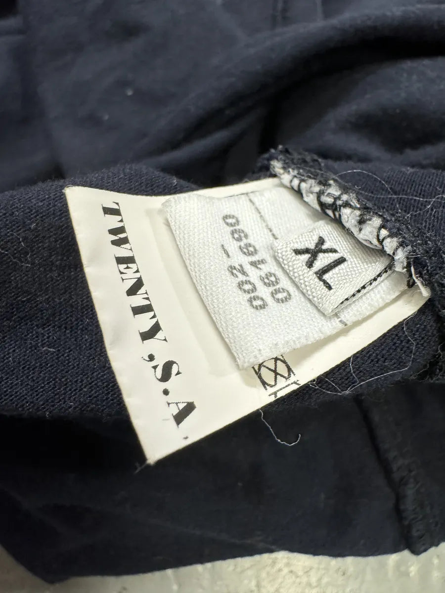 1990s Marithé + François Girbaud Navy Contemporary V Neck Longsleeves SUTGkti 6