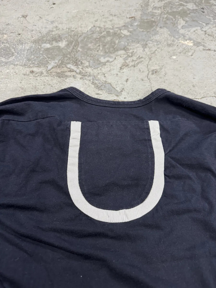 1990s Marithé + François Girbaud Navy Contemporary V Neck Longsleeves SUTGkti 7