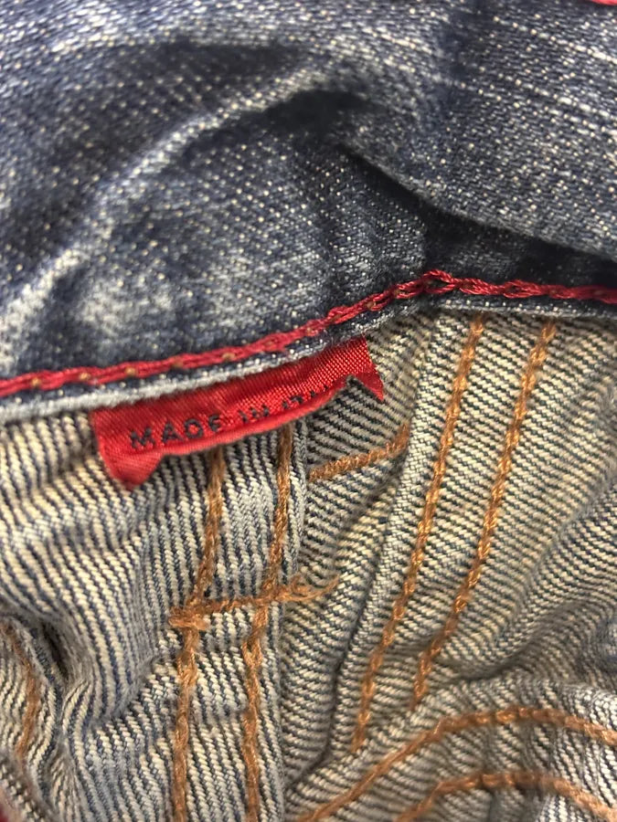1990s Marithé + François Girbaud Navy Denim Cargo Jeans aVZNQYW 9